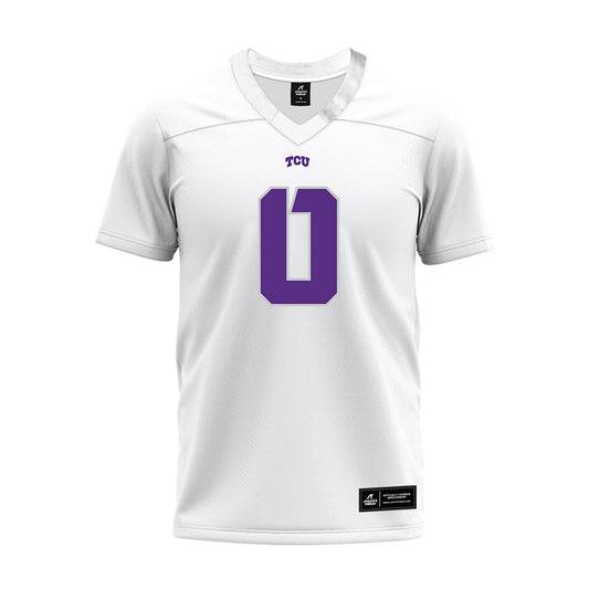 TCU - NCAA Football : Zach Chapman - White Premium Football Jersey-0