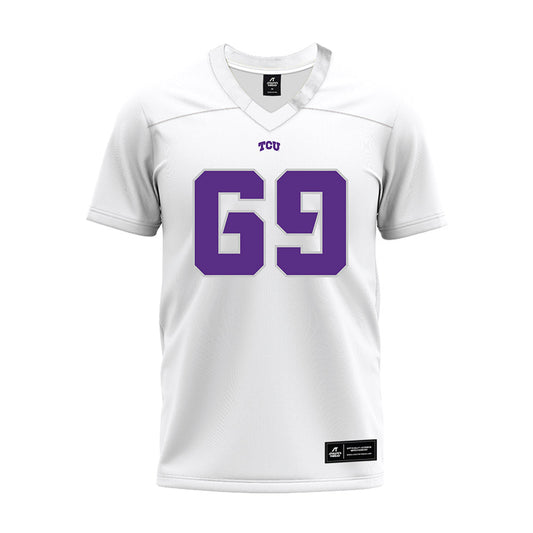 TCU - NCAA Football : Gannon Gaubert - White Premium Football Jersey-0