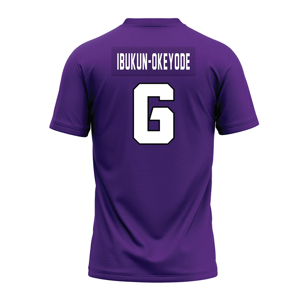 TCU - NCAA Football : Micheal Ibukun-Okeyode - Purple Premium Football Jersey-1