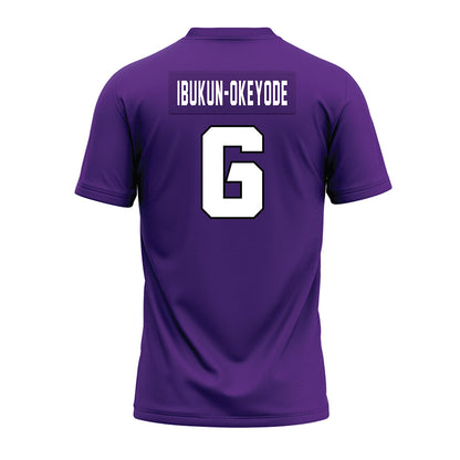 TCU - NCAA Football : Micheal Ibukun-Okeyode - Purple Premium Football Jersey-1