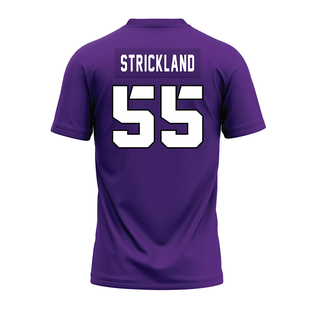 TCU - NCAA Football : Remington Strickland - Purple Premium Football Jersey-1
