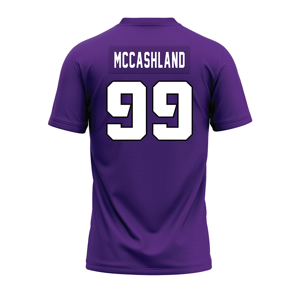 TCU - NCAA Football : Nate Mccashland - Purple Premium Football Jersey-1