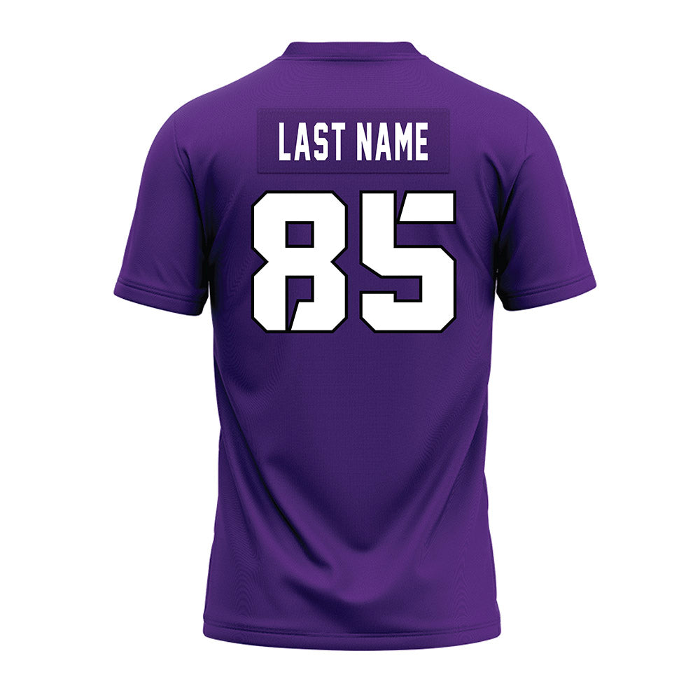 TCU - NCAA Football : Parker Clark - Purple Premium Football Jersey-1