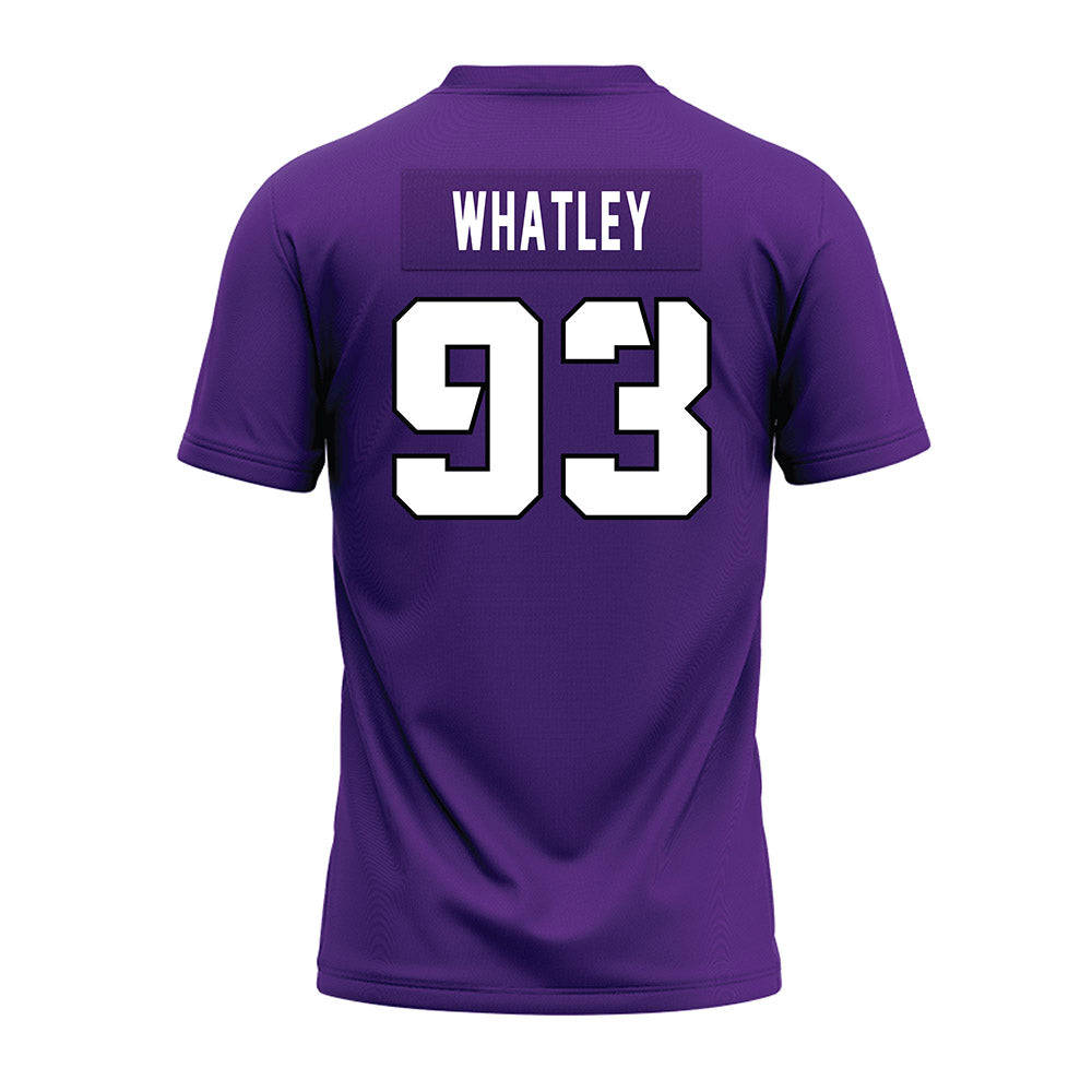 TCU - NCAA Football : William Whatley - Purple Premium Football Jersey-1