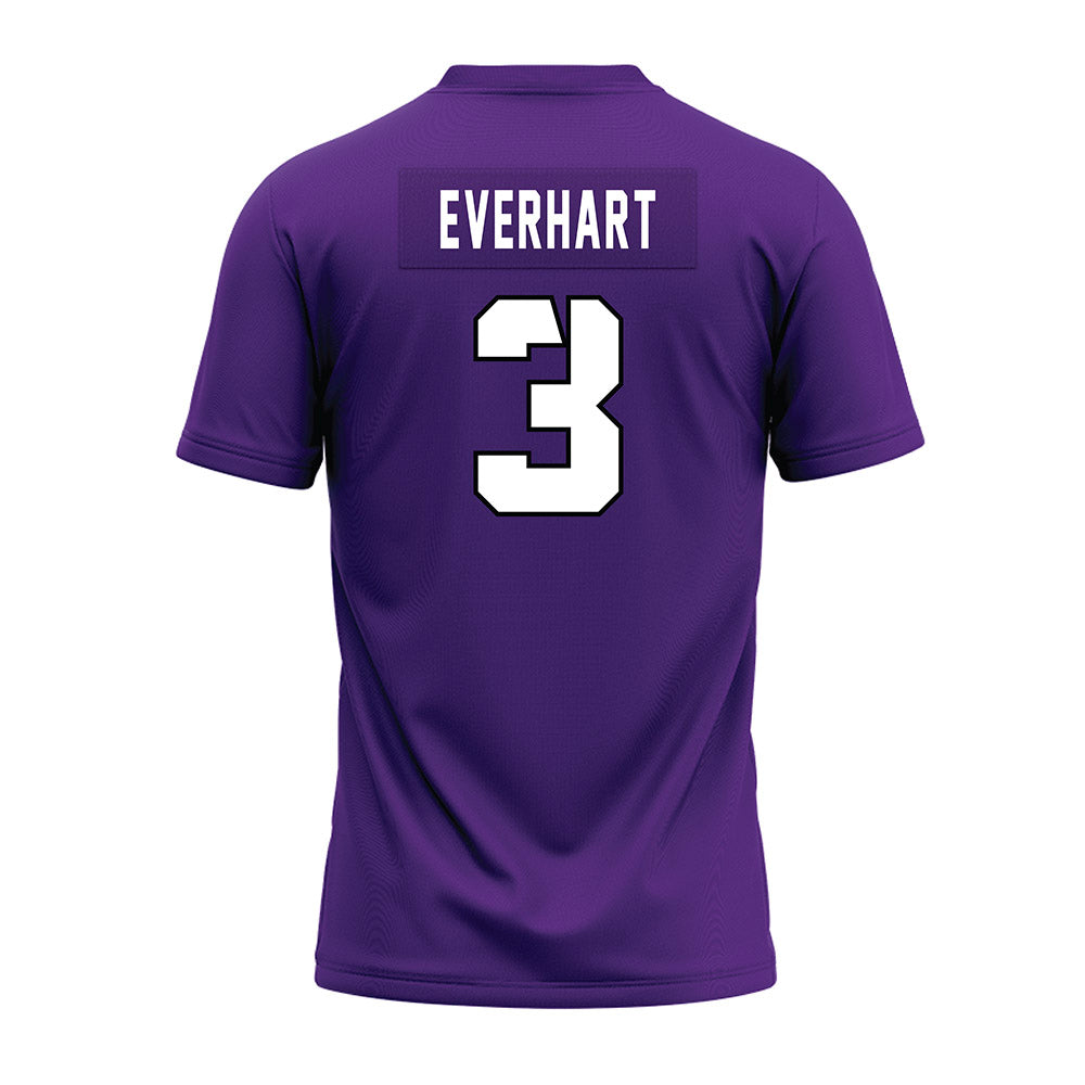TCU - NCAA Football : Major Everhart - Purple Premium Football Jersey-1