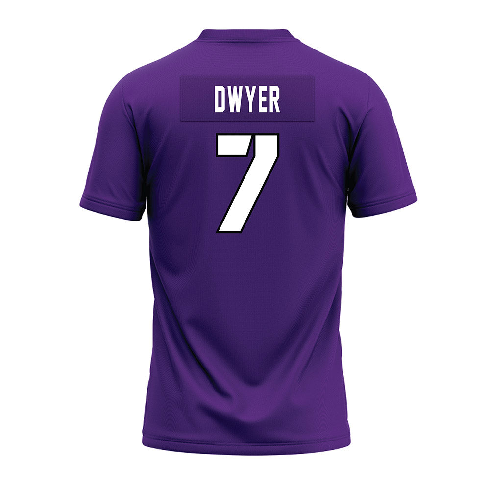 TCU - NCAA Football : Jordan Dwyer - Purple Premium Football Jersey-1