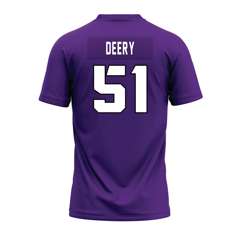 TCU - NCAA Football : Coltin Deery - Purple Premium Football Jersey-1