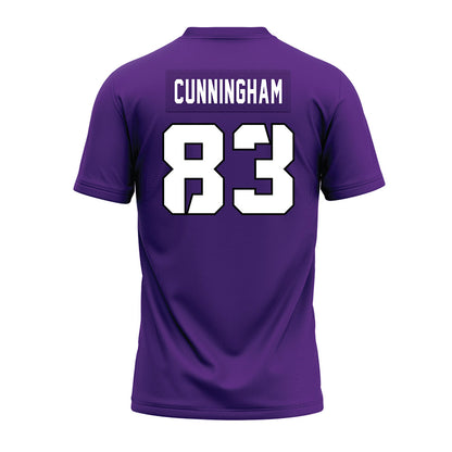 TCU - NCAA Football : Keagan Cunningham - Purple Premium Football Jersey-1