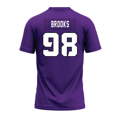 TCU - NCAA Football : Sterlin Brooks - Purple Premium Football Jersey-1