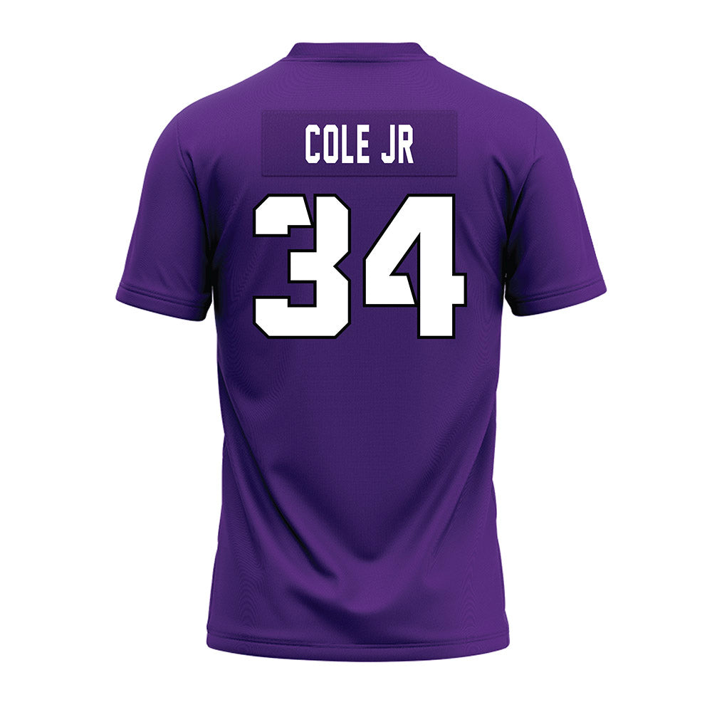 TCU - NCAA Football : Perry Cole Jr - Purple Premium Football Jersey-1