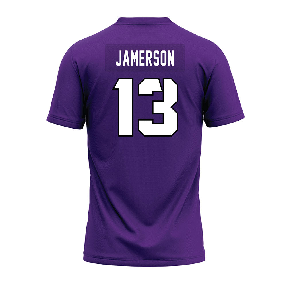 TCU - NCAA Football : Cam Jamerson - Purple Premium Football Jersey-1