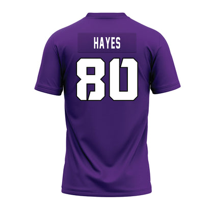TCU - NCAA Football : Jacobe Hayes - Purple Premium Football Jersey-1