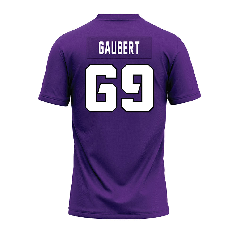 TCU - NCAA Football : Gannon Gaubert - Purple Premium Football Jersey-1