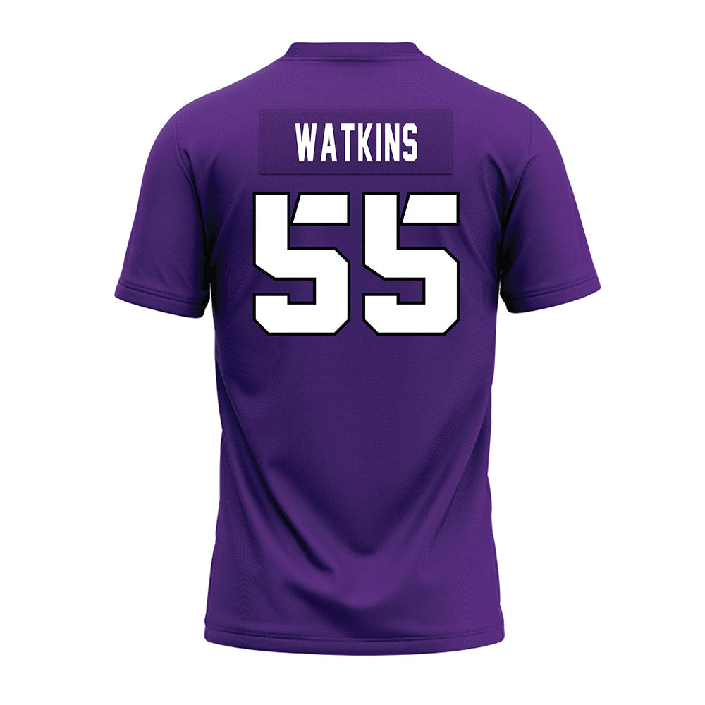TCU - NCAA Football : Lawson Watkins - Purple Premium Football Jersey-1