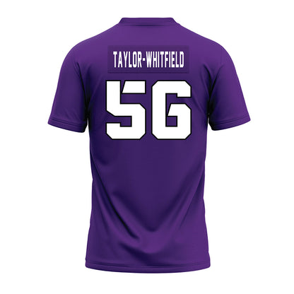 TCU - NCAA Football : Benjamin Taylor-Whitfield - Purple Premium Football Jersey-1