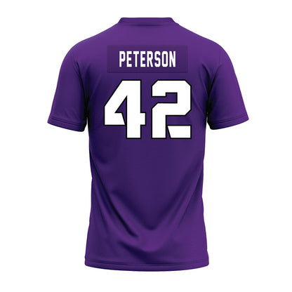 TCU - NCAA Football : Sebastian Peterson - Purple Premium Football Jersey-1