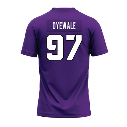 TCU - NCAA Football : Paul Oyewale - Purple Premium Football Jersey-1
