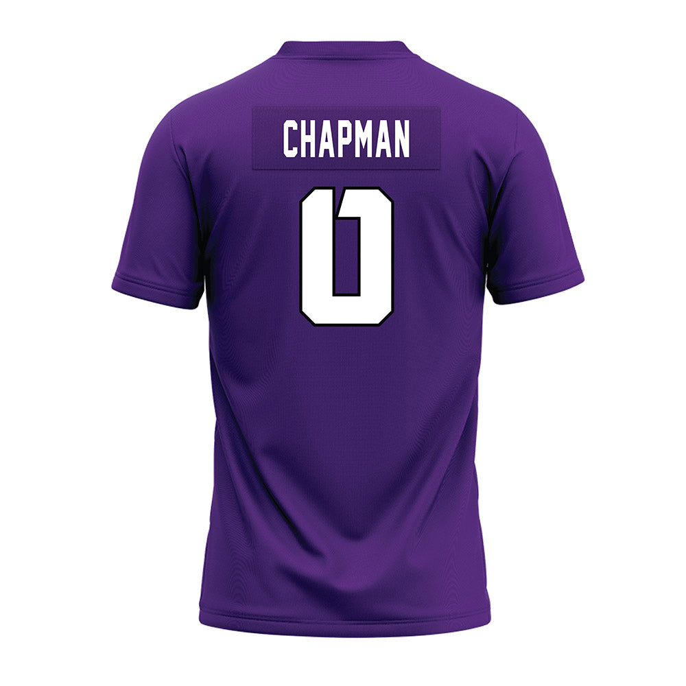 TCU - NCAA Football : Zach Chapman - Purple Premium Football Jersey-1