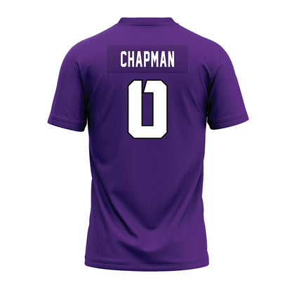 TCU - NCAA Football : Zach Chapman - Purple Premium Football Jersey-1