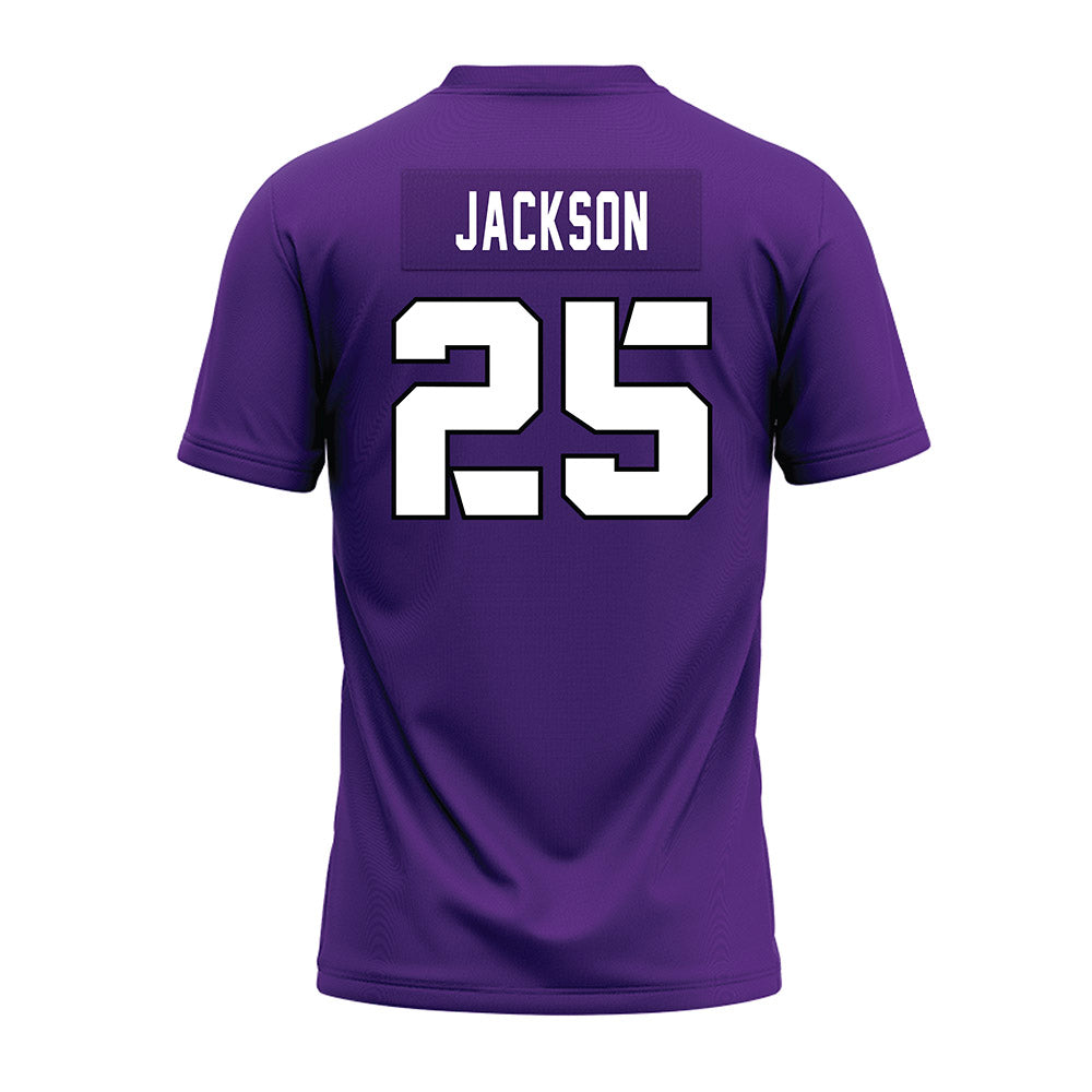 TCU - NCAA Football : Elijah Jackson - Purple Premium Football Jersey-1