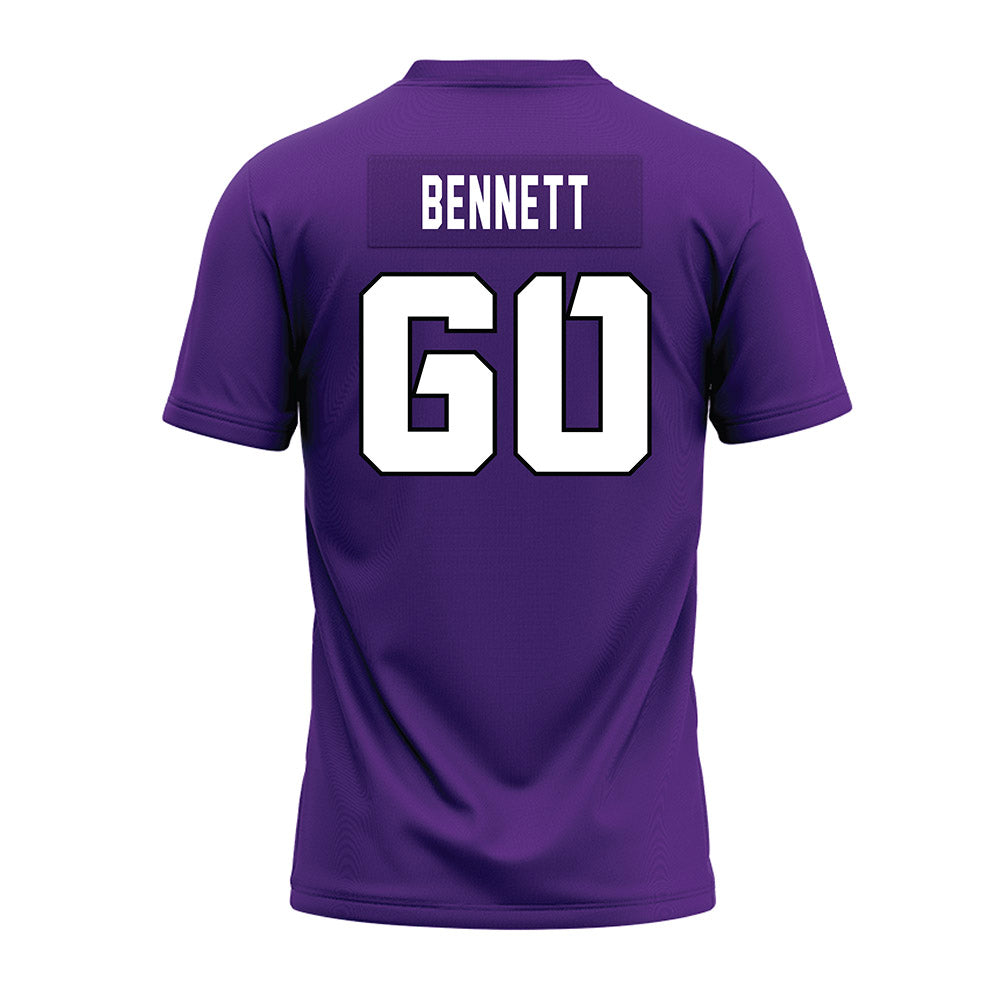 TCU - NCAA Football : Cade Bennett - Purple Premium Football Jersey-1