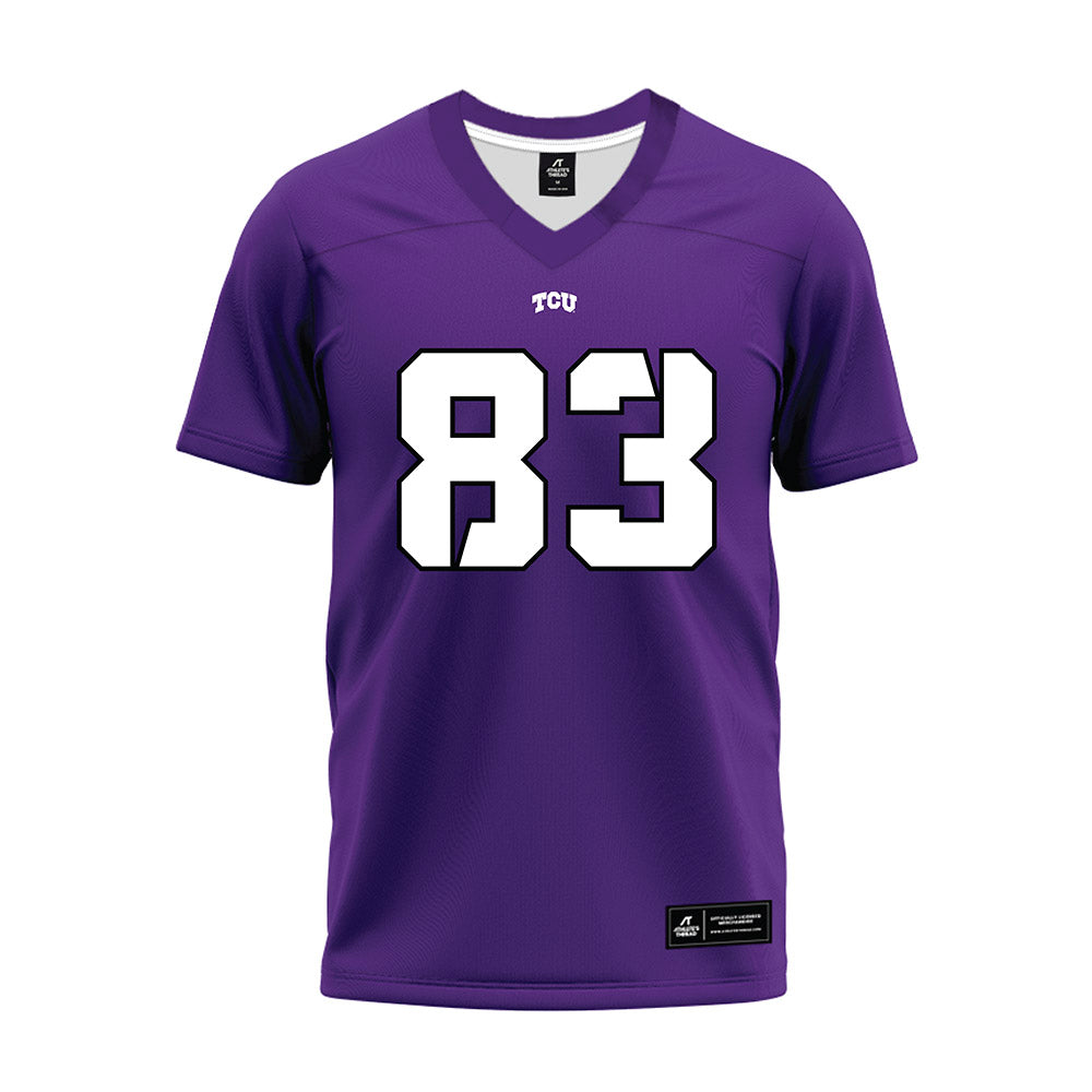 TCU - NCAA Football : Keagan Cunningham - Purple Premium Football Jersey-0