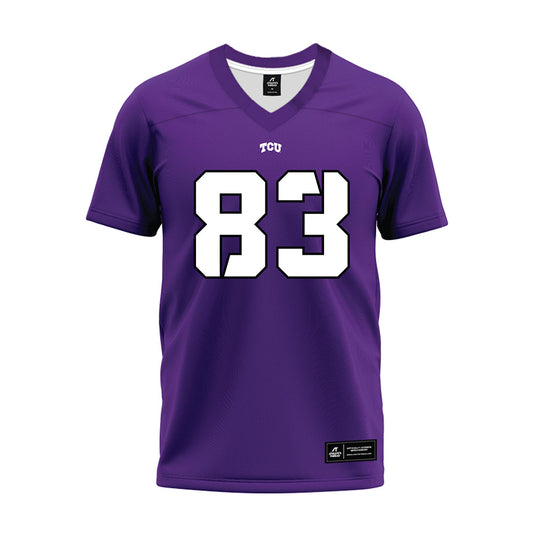 TCU - NCAA Football : Keagan Cunningham - Purple Premium Football Jersey-0