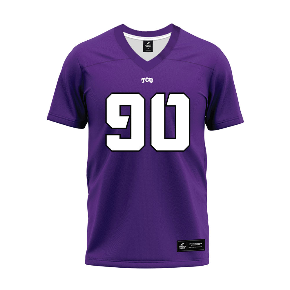 TCU - NCAA Football : Kelten Mickell - Purple Premium Football Jersey-0