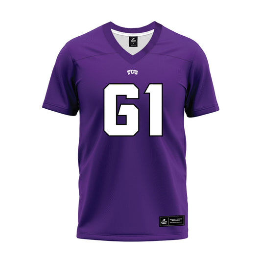 TCU - NCAA Football : Dylan Kinney - Purple Premium Football Jersey-0