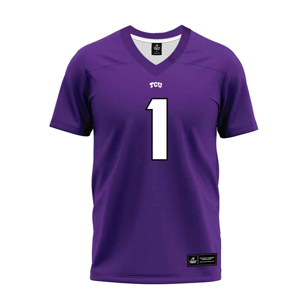 TCU - NCAA Football : Austin Jordan - Purple Premium Football Jersey-0