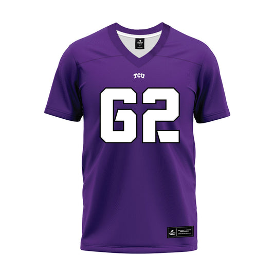 TCU - NCAA Football : Carson Bruno - Purple Premium Football Jersey-0