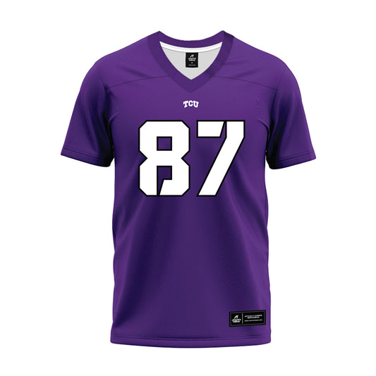TCU - NCAA Football : Mason Peterson - Purple Premium Football Jersey-0