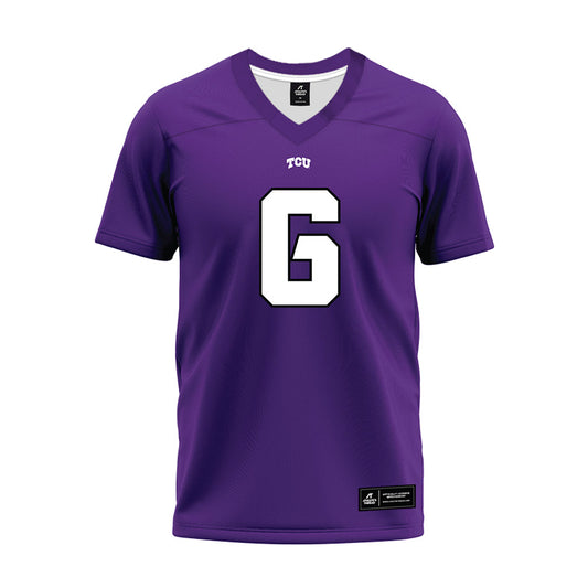 TCU - NCAA Football : Micheal Ibukun-Okeyode - Purple Premium Football Jersey-0