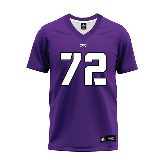TCU - NCAA Football : Jasper Lott - Purple Premium Football Jersey-0