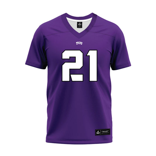 TCU - NCAA Football : Nate Palmer - Purple Premium Football Jersey-0