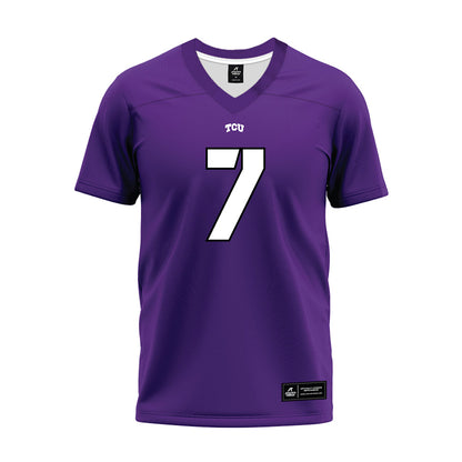 TCU - NCAA Football : Jordan Dwyer - Purple Premium Football Jersey-0
