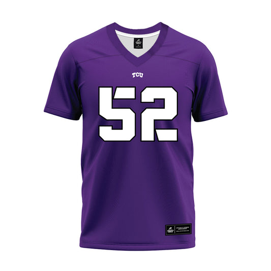 TCU - NCAA Football : Blake Robinett - Purple Premium Football Jersey-0