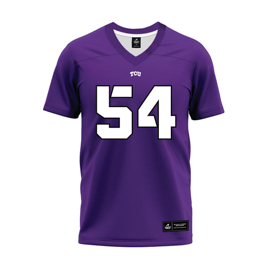 TCU - NCAA Football : Quinton Harris - Purple Premium Football Jersey-0