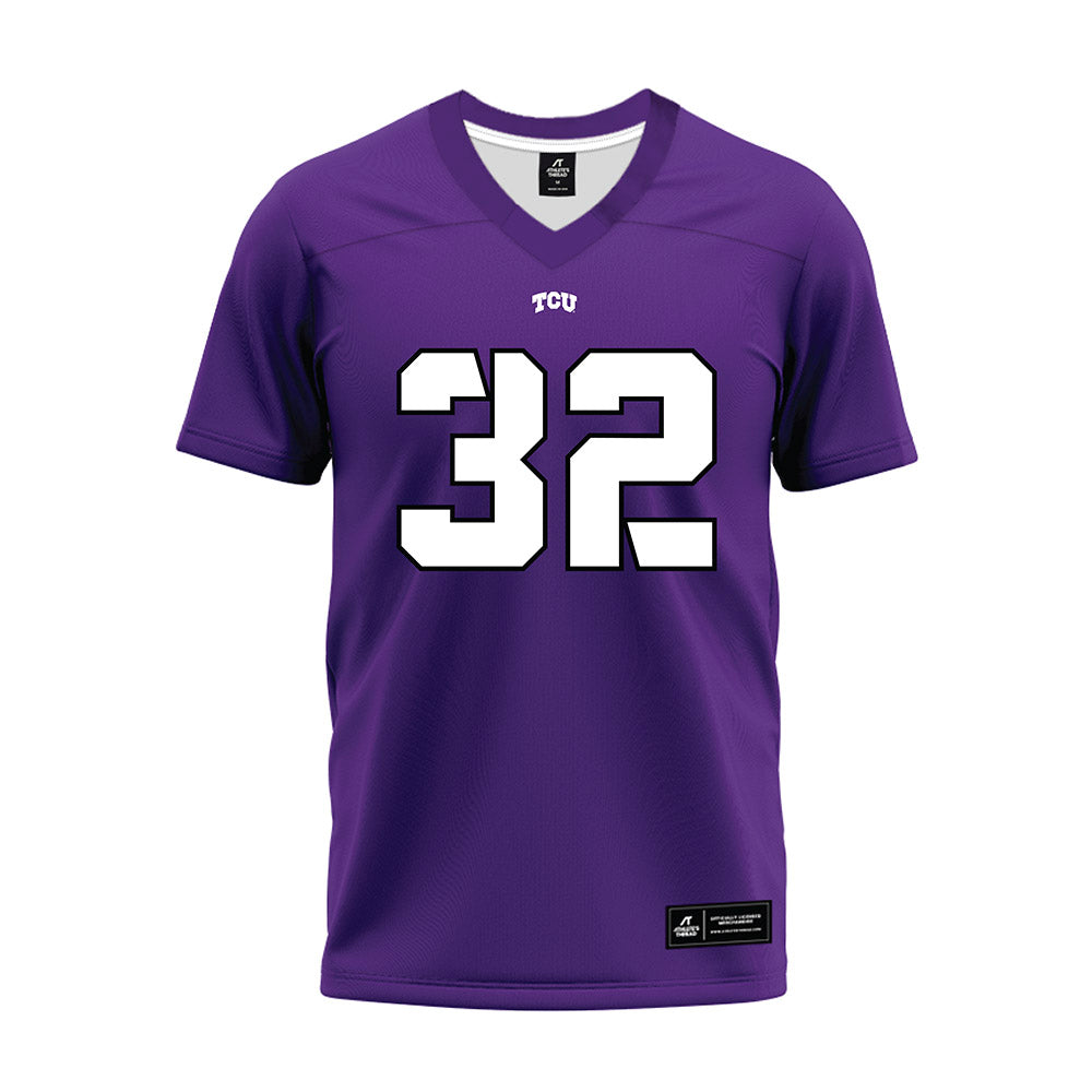 TCU - NCAA Football : Dillon Arkansas - Purple Premium Football Jersey-0