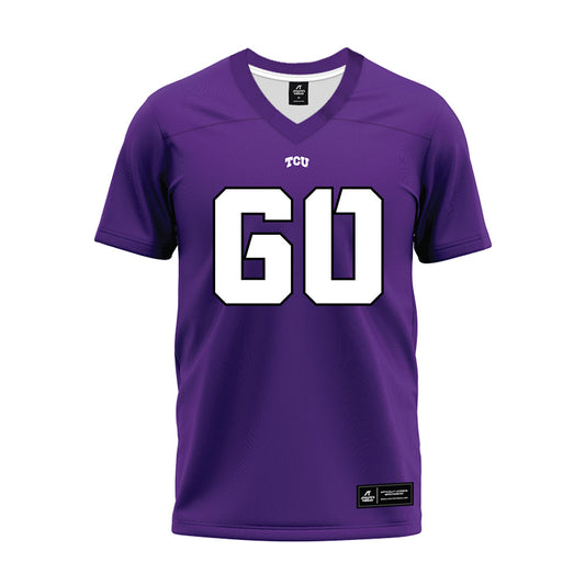 TCU - NCAA Football : Cade Bennett - Purple Premium Football Jersey-0