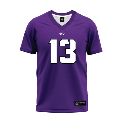 TCU - NCAA Football : Cam Jamerson - Purple Premium Football Jersey-0