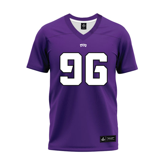 TCU - NCAA Football : Cal Keeler - Purple Premium Football Jersey-0
