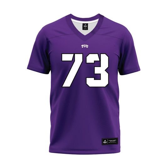 TCU - NCAA Football : Kilian Registe - Purple Premium Football Jersey-0