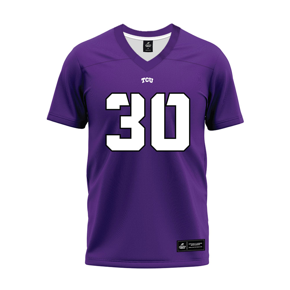 TCU - NCAA Football : Anthony Williams - Purple Premium Football Jersey-0