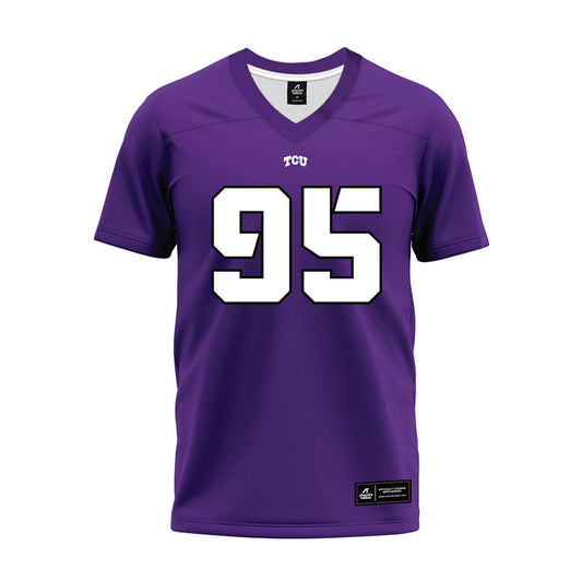 TCU - NCAA Football : Markis Deal - Purple Premium Football Jersey-0