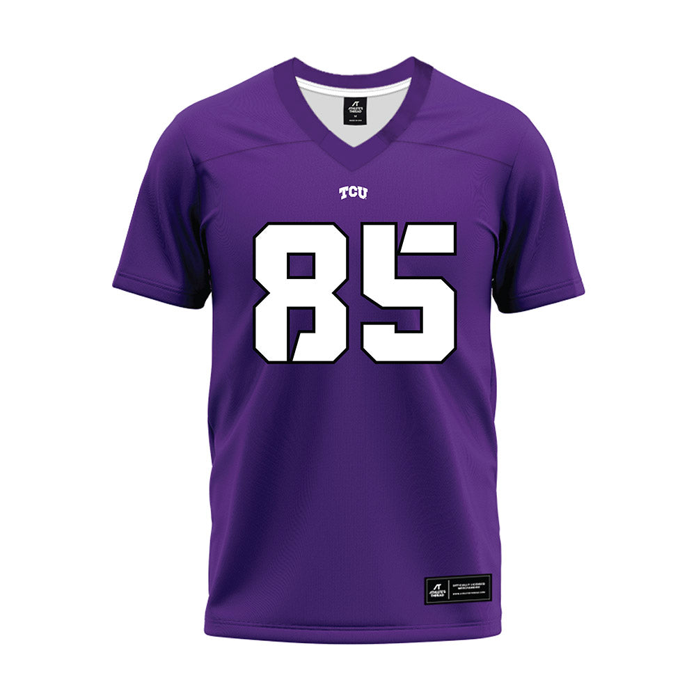 TCU - NCAA Football : Parker Clark - Purple Premium Football Jersey-0