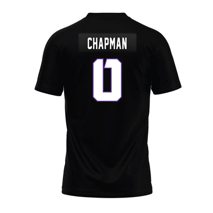 TCU - NCAA Football : Zach Chapman - Black Premium Football Jersey-1