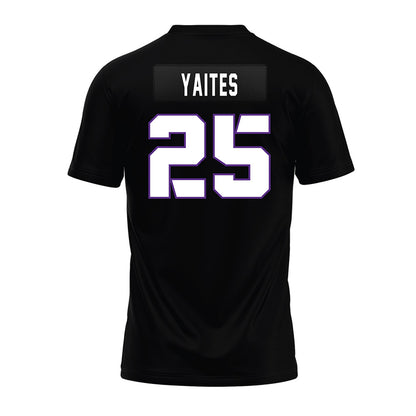 TCU - NCAA Football : Ryan Yaites - Black Premium Football Jersey-1