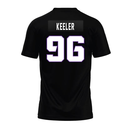 TCU - NCAA Football : Cal Keeler - Black Premium Football Jersey-1