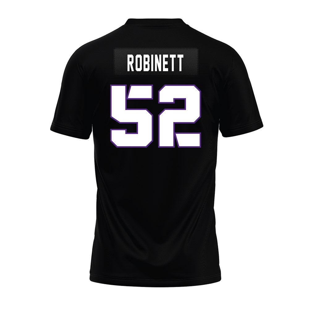 TCU - NCAA Football : Blake Robinett - Black Premium Football Jersey-1